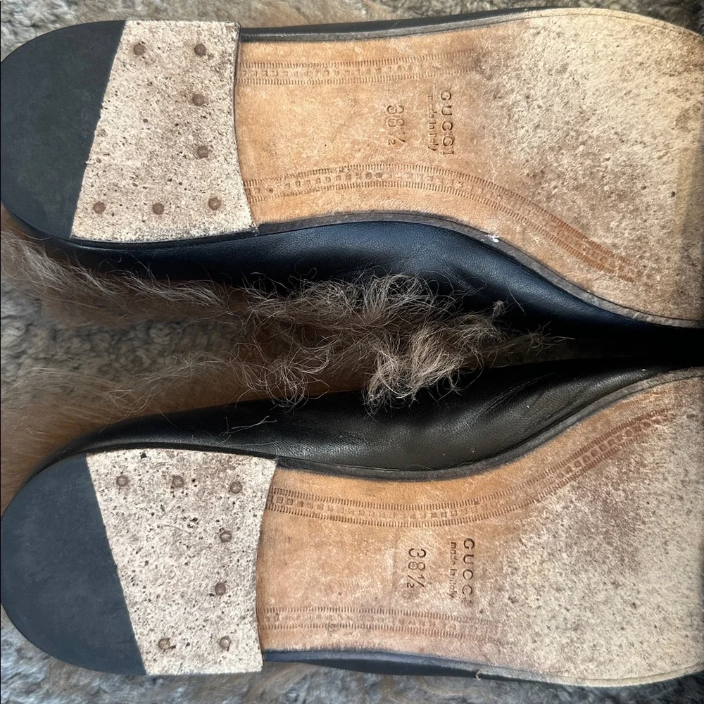 Gucci Princeton Fur Loafers - Picture 2 of 3